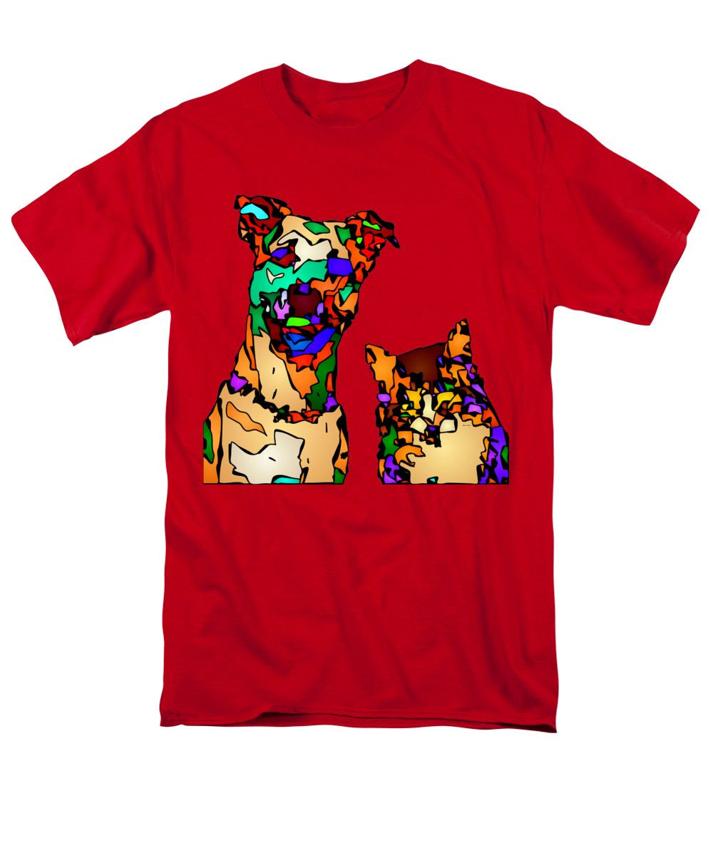 Men's T-Shirt  (Regular Fit) - Buddies For Life. Pet Series