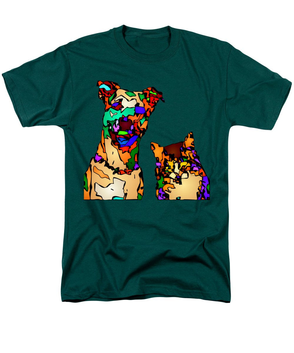 Men's T-Shirt  (Regular Fit) - Buddies For Life. Pet Series