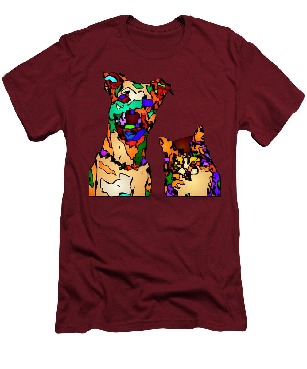 Men's T-Shirt (Slim Fit) - Buddies For Life. Pet Series