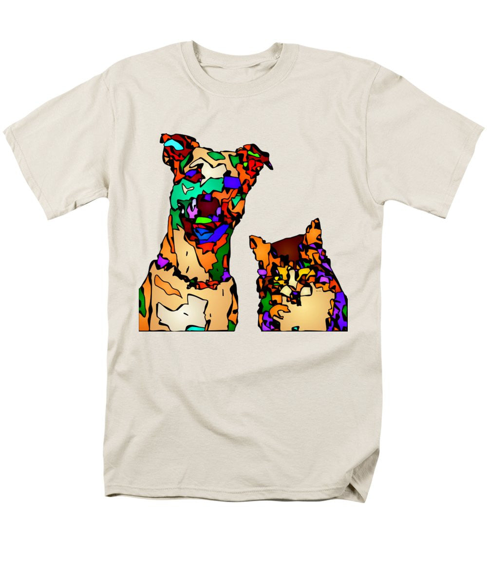 Men's T-Shirt  (Regular Fit) - Buddies For Life. Pet Series