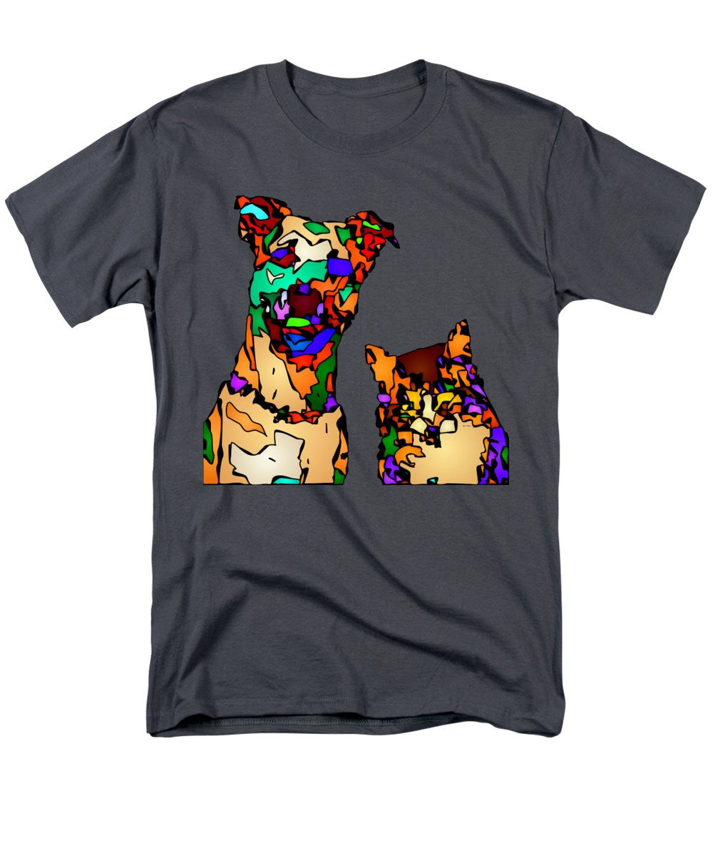 Men's T-Shirt  (Regular Fit) - Buddies For Life. Pet Series