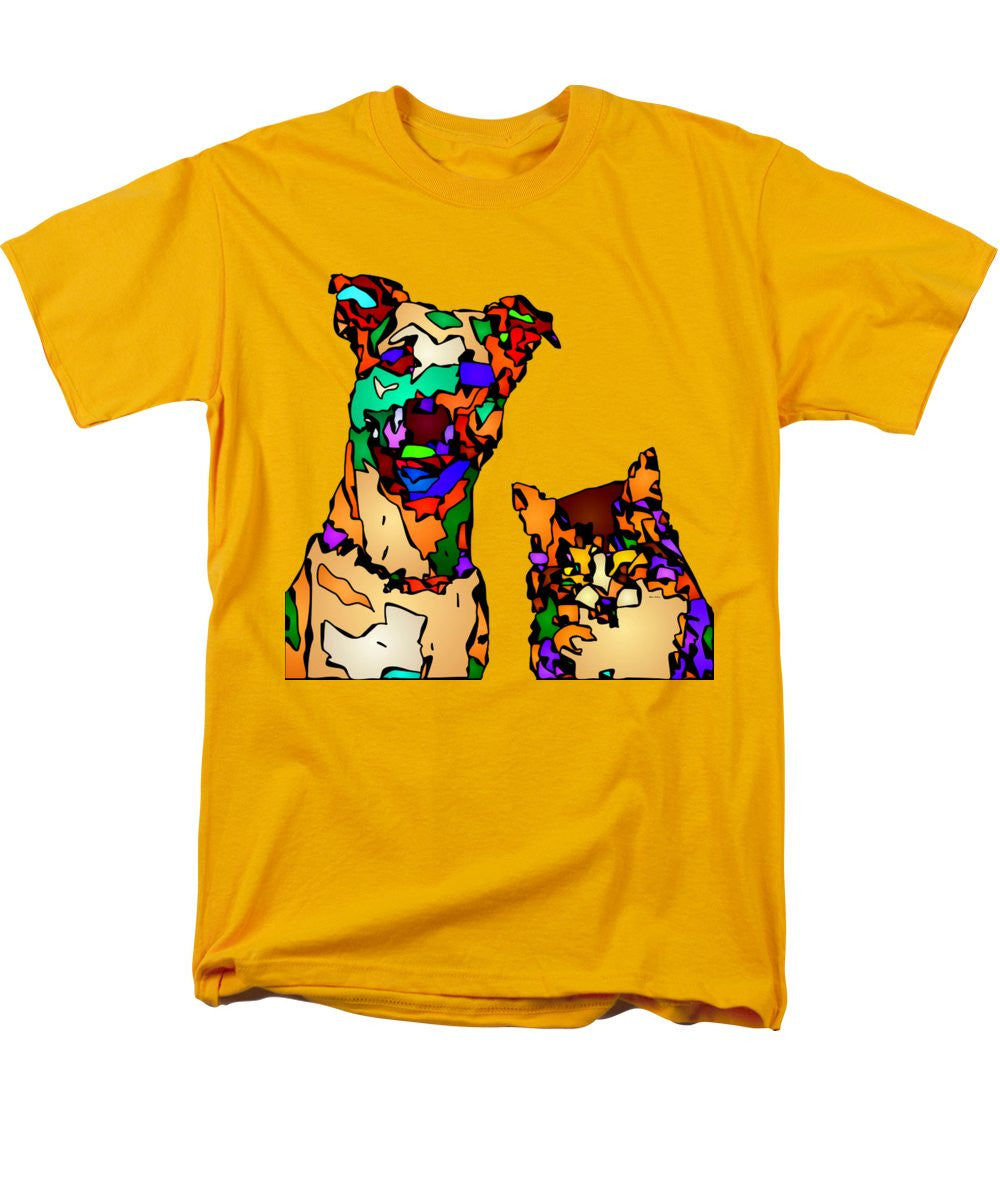 Men's T-Shirt  (Regular Fit) - Buddies For Life. Pet Series