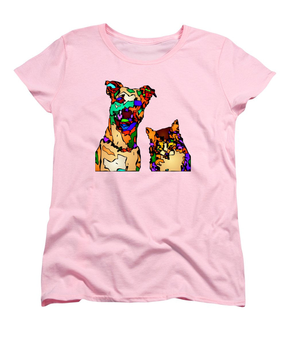 Women's T-Shirt (Standard Cut) - Buddies For Life. Pet Series