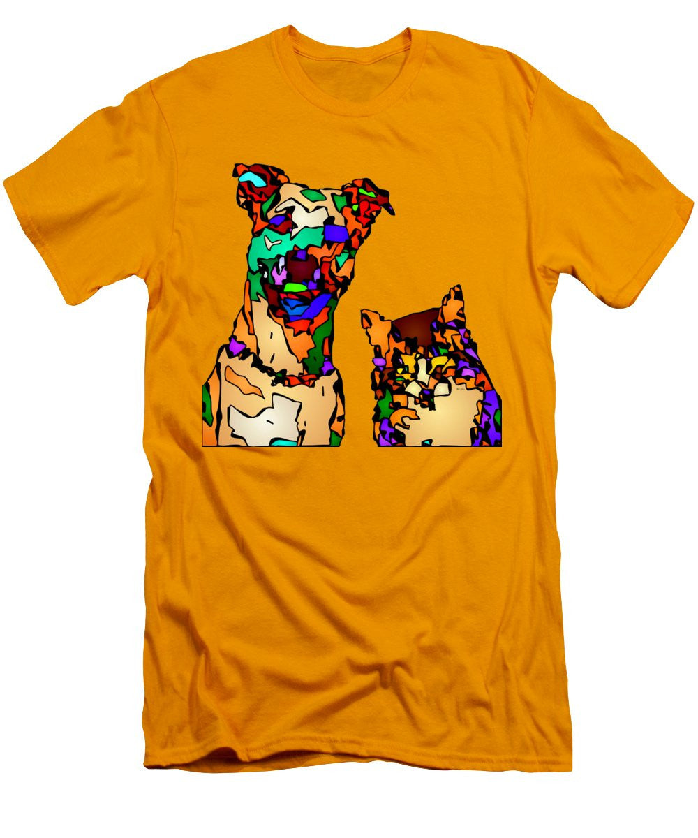 Men's T-Shirt (Slim Fit) - Buddies For Life. Pet Series