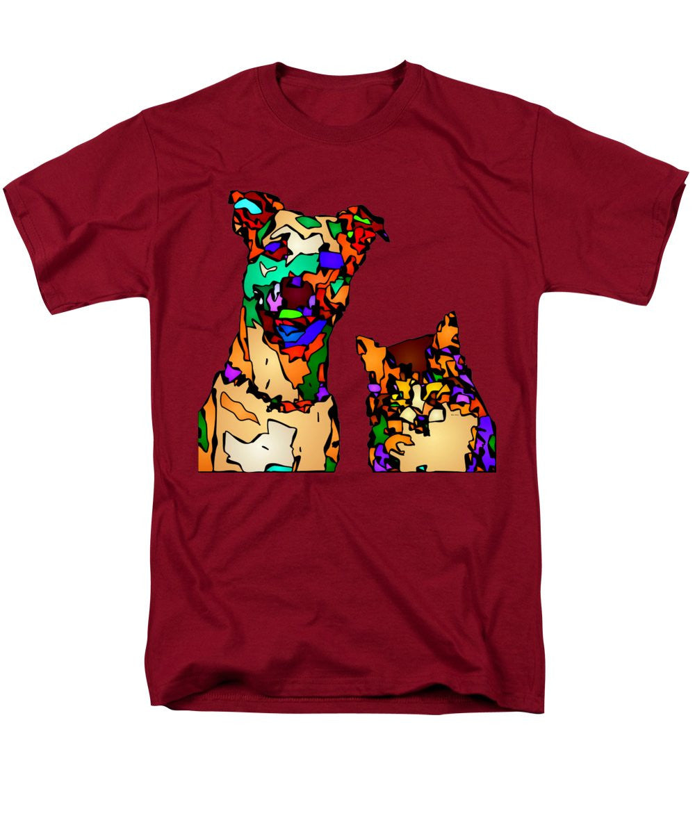 Men's T-Shirt  (Regular Fit) - Buddies For Life. Pet Series