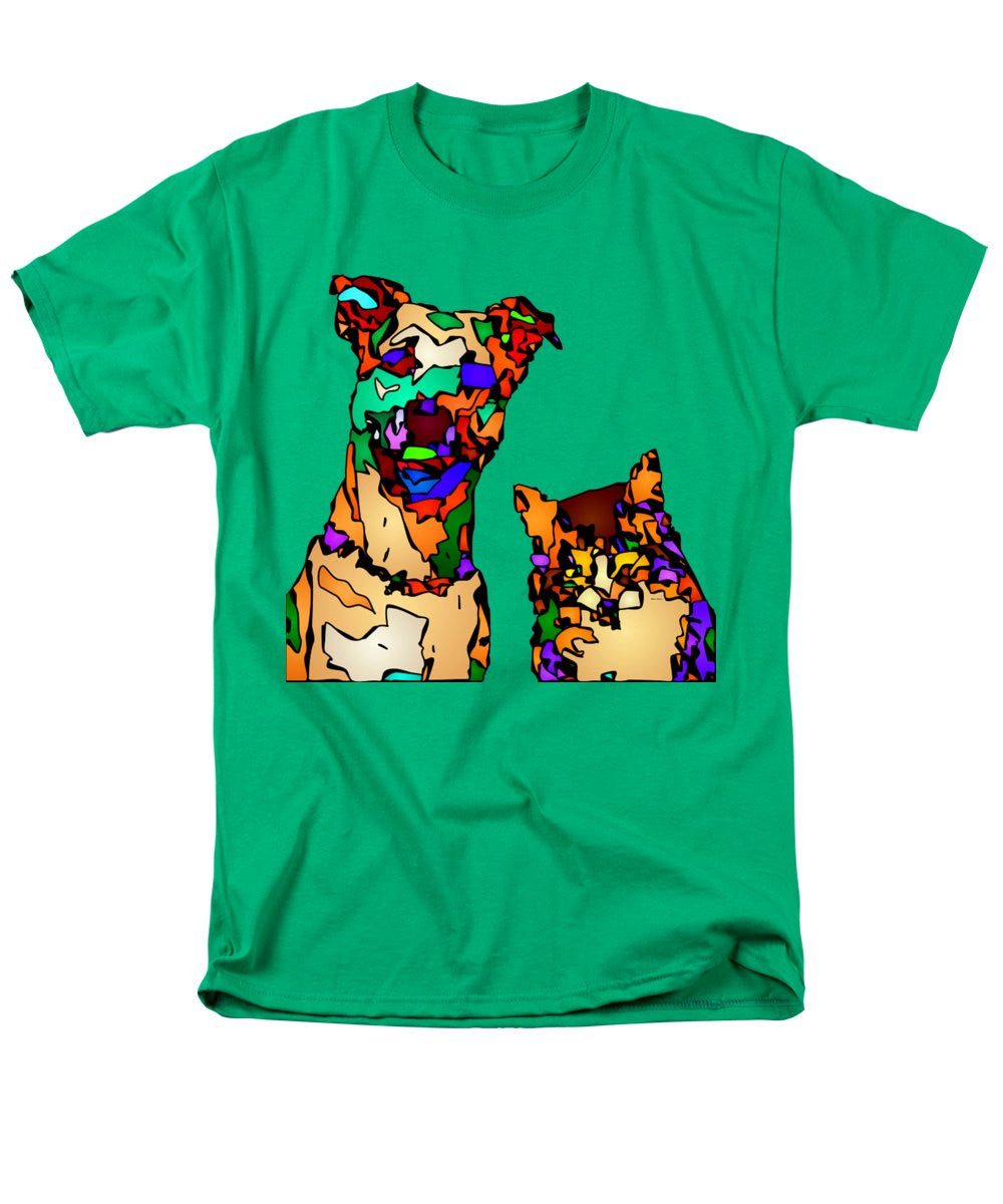 Men's T-Shirt  (Regular Fit) - Buddies For Life. Pet Series