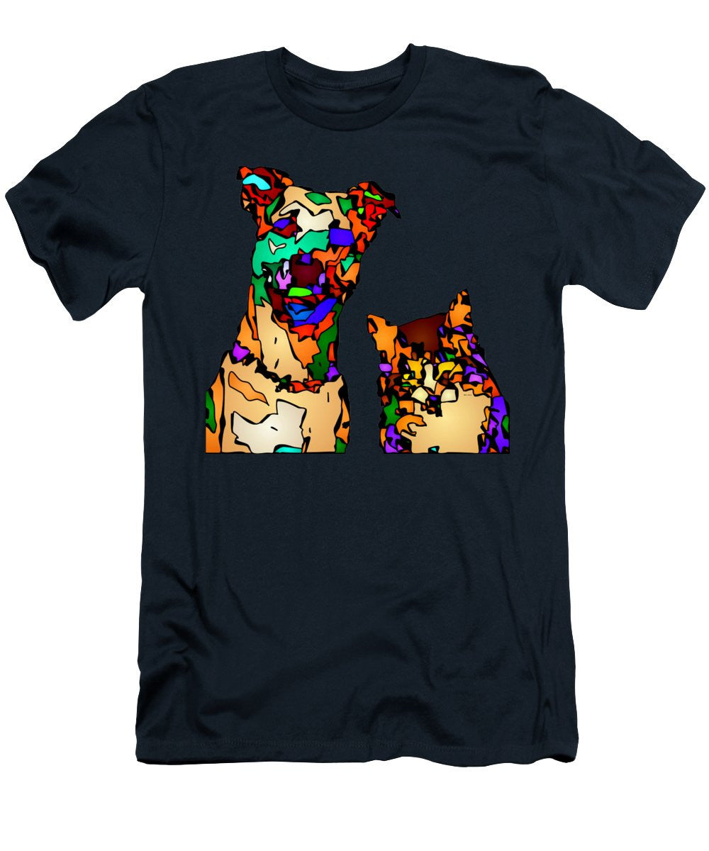 Men's T-Shirt (Slim Fit) - Buddies For Life. Pet Series