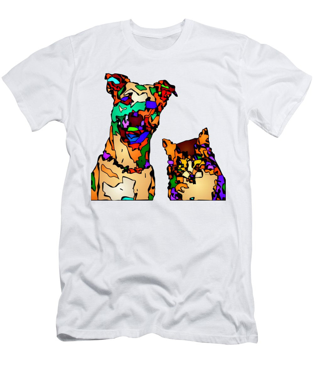 Men's T-Shirt (Slim Fit) - Buddies For Life. Pet Series