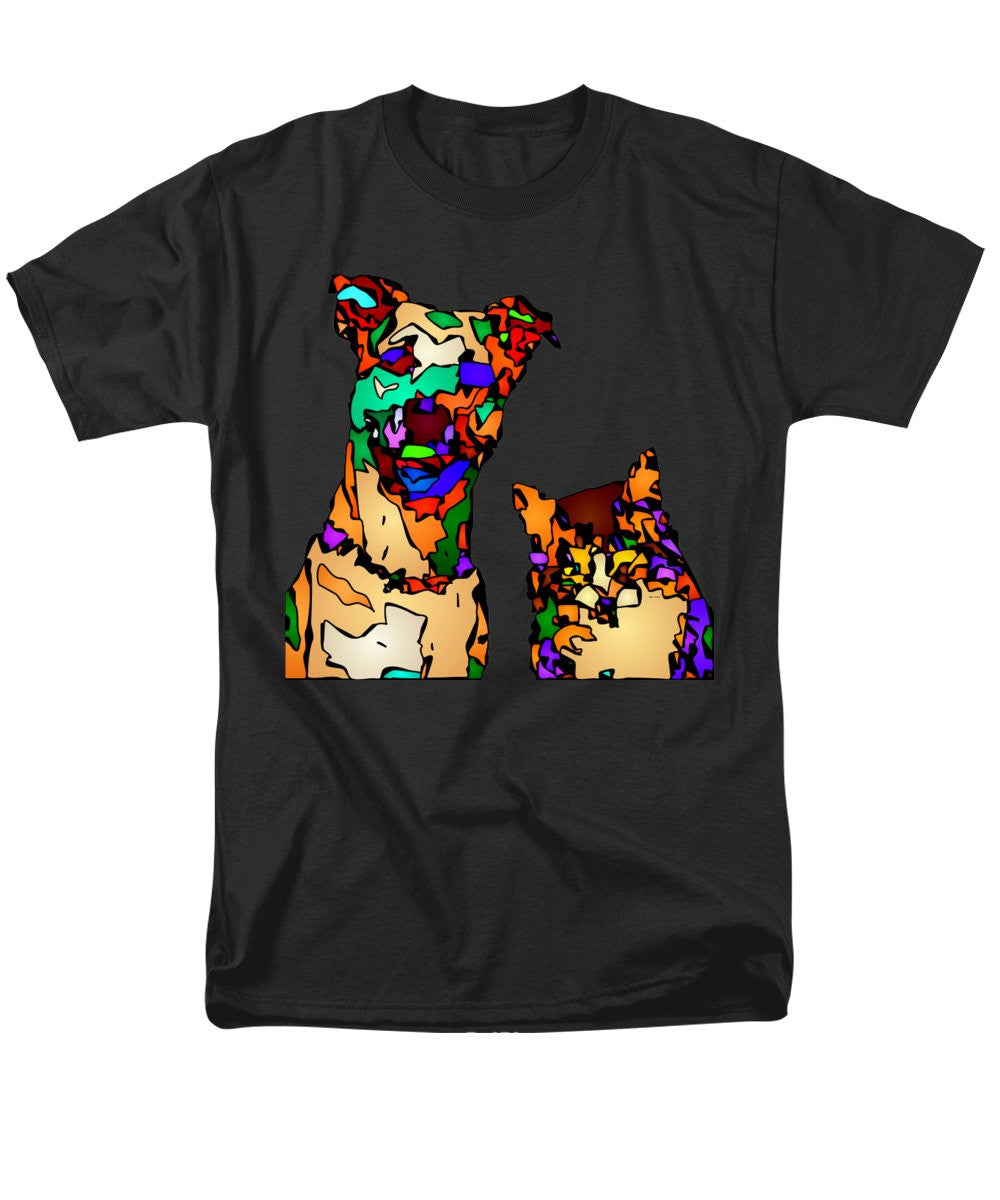 Men's T-Shirt  (Regular Fit) - Buddies For Life. Pet Series