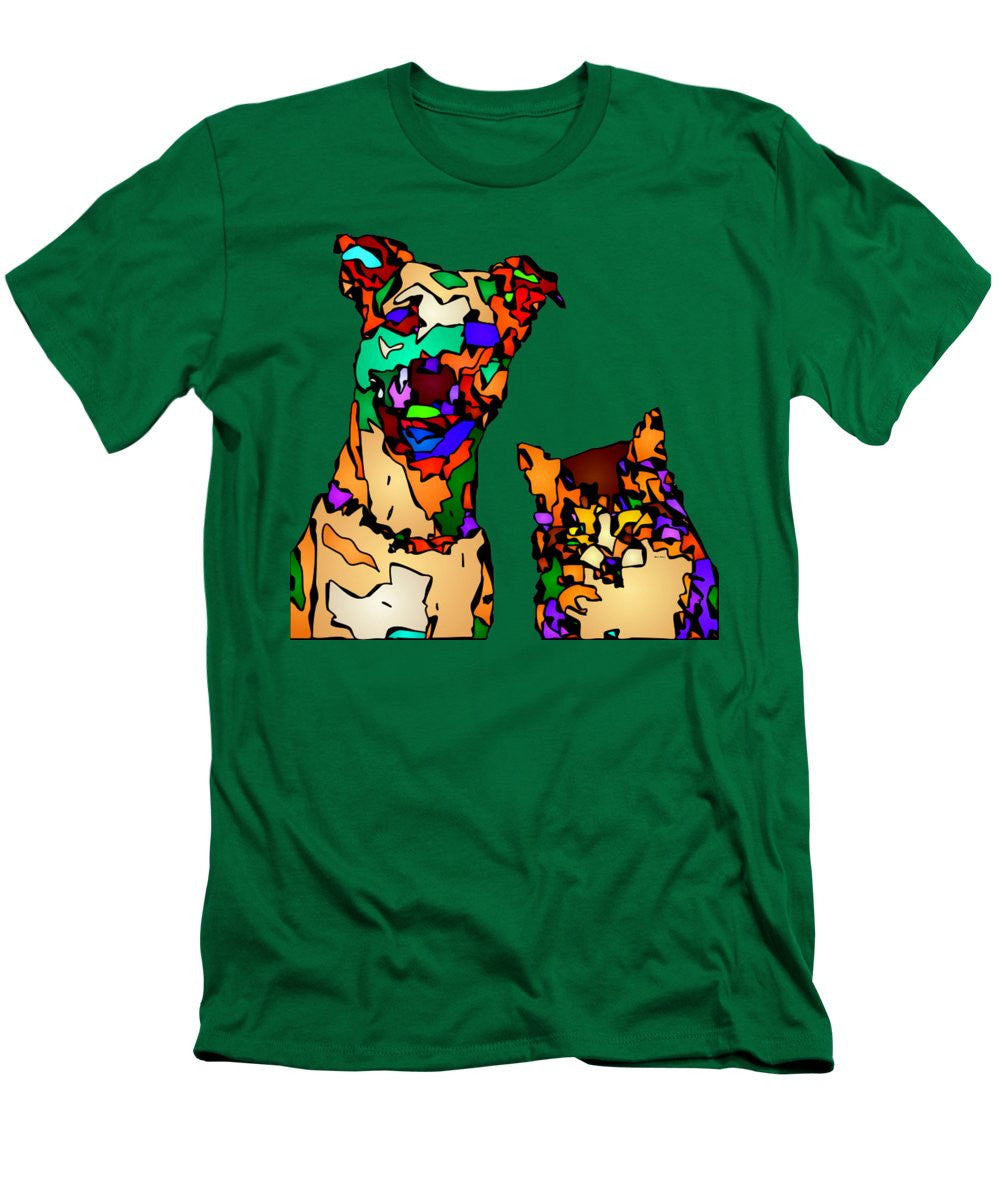 Men's T-Shirt (Slim Fit) - Buddies For Life. Pet Series