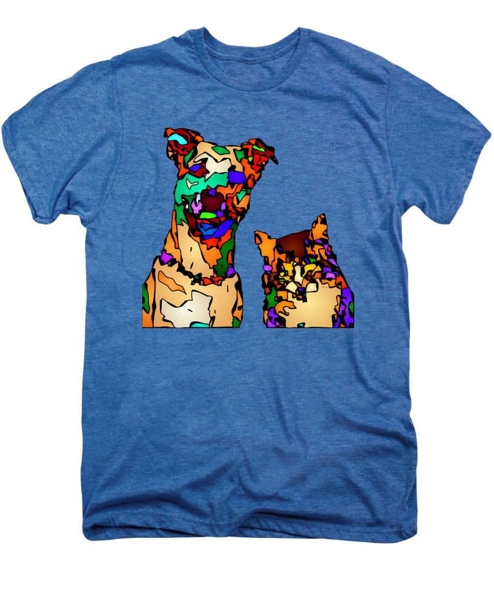 Men's Premium T-Shirt - Buddies For Life. Pet Series