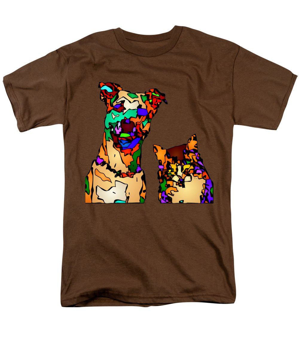 Men's T-Shirt  (Regular Fit) - Buddies For Life. Pet Series