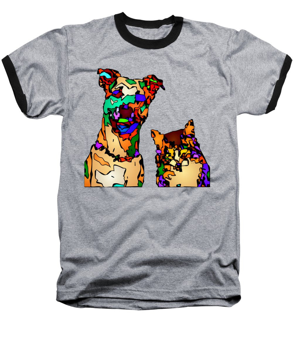 Baseball T-Shirt - Buddies For Life. Pet Series