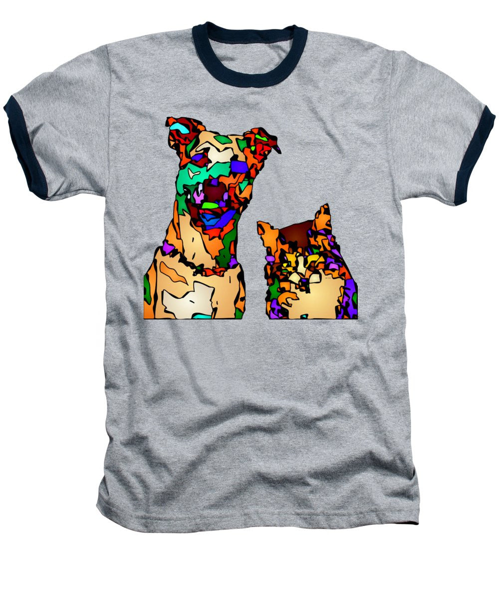 Baseball T-Shirt - Buddies For Life. Pet Series