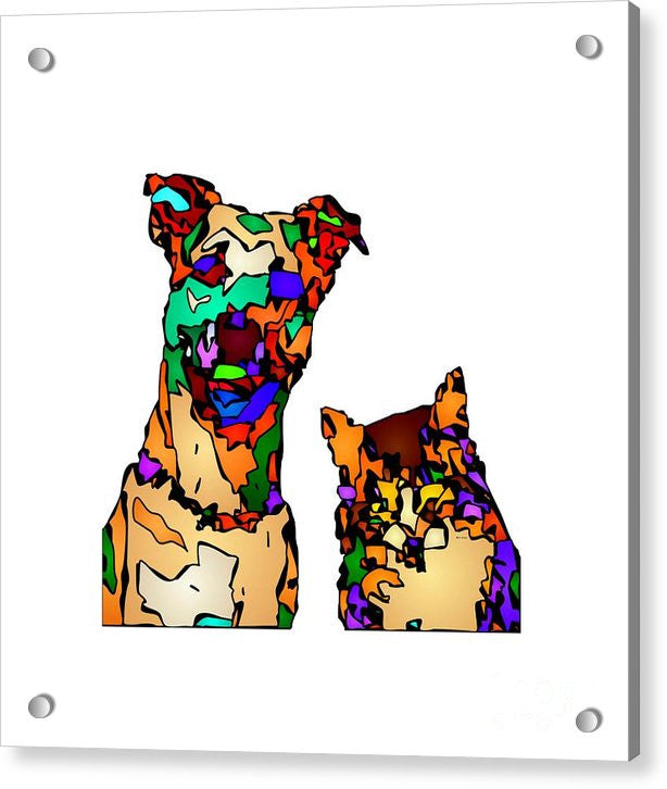 Acrylic Print - Buddies For Life. Pet Series