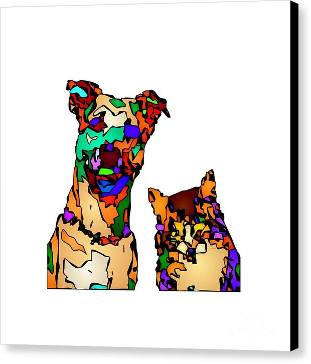 Canvas Print - Buddies For Life. Pet Series