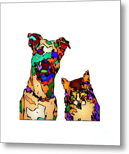 Metal Print - Buddies For Life. Pet Series