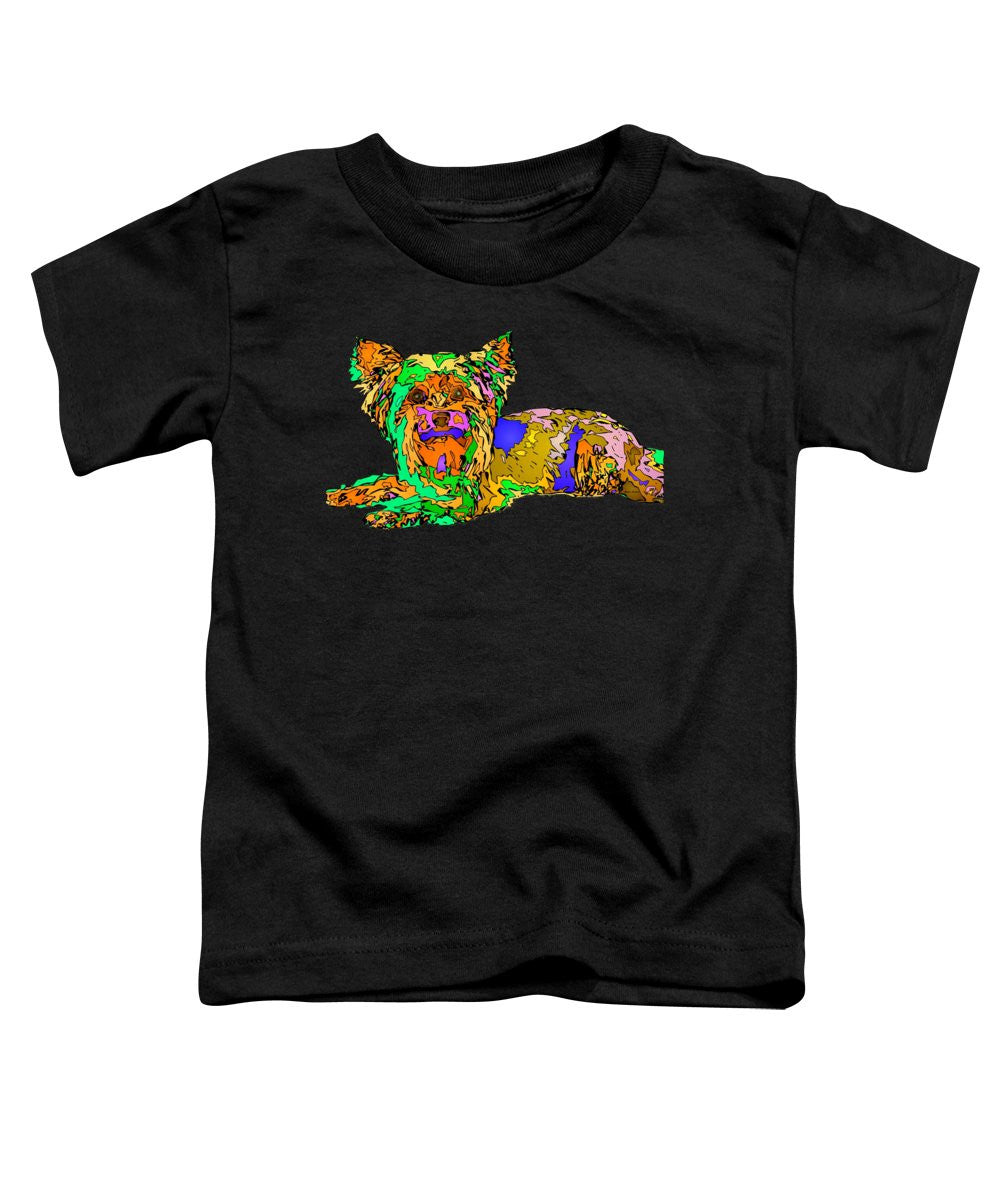 T-shirt pour tout-petits – Série Buddy. Pet