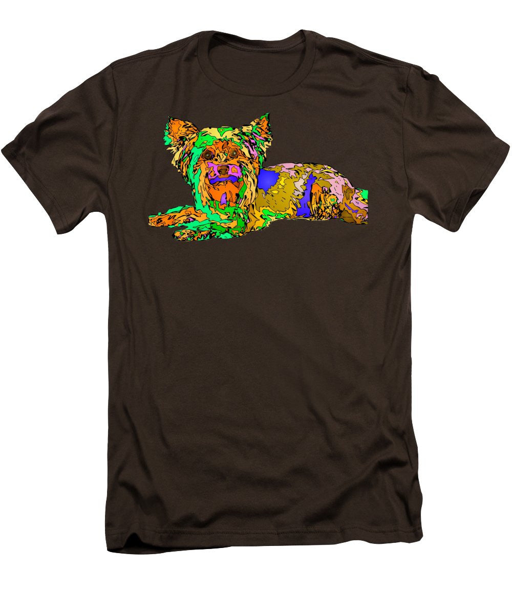 Men's T-Shirt (Slim Fit) - Buddy. Pet Series