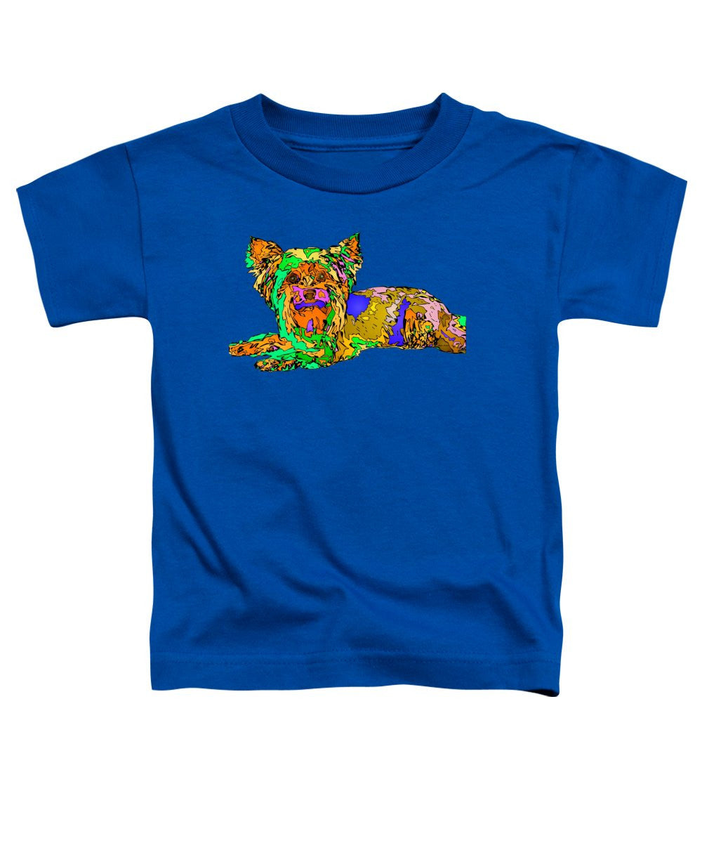 T-shirt pour tout-petits – Série Buddy. Pet