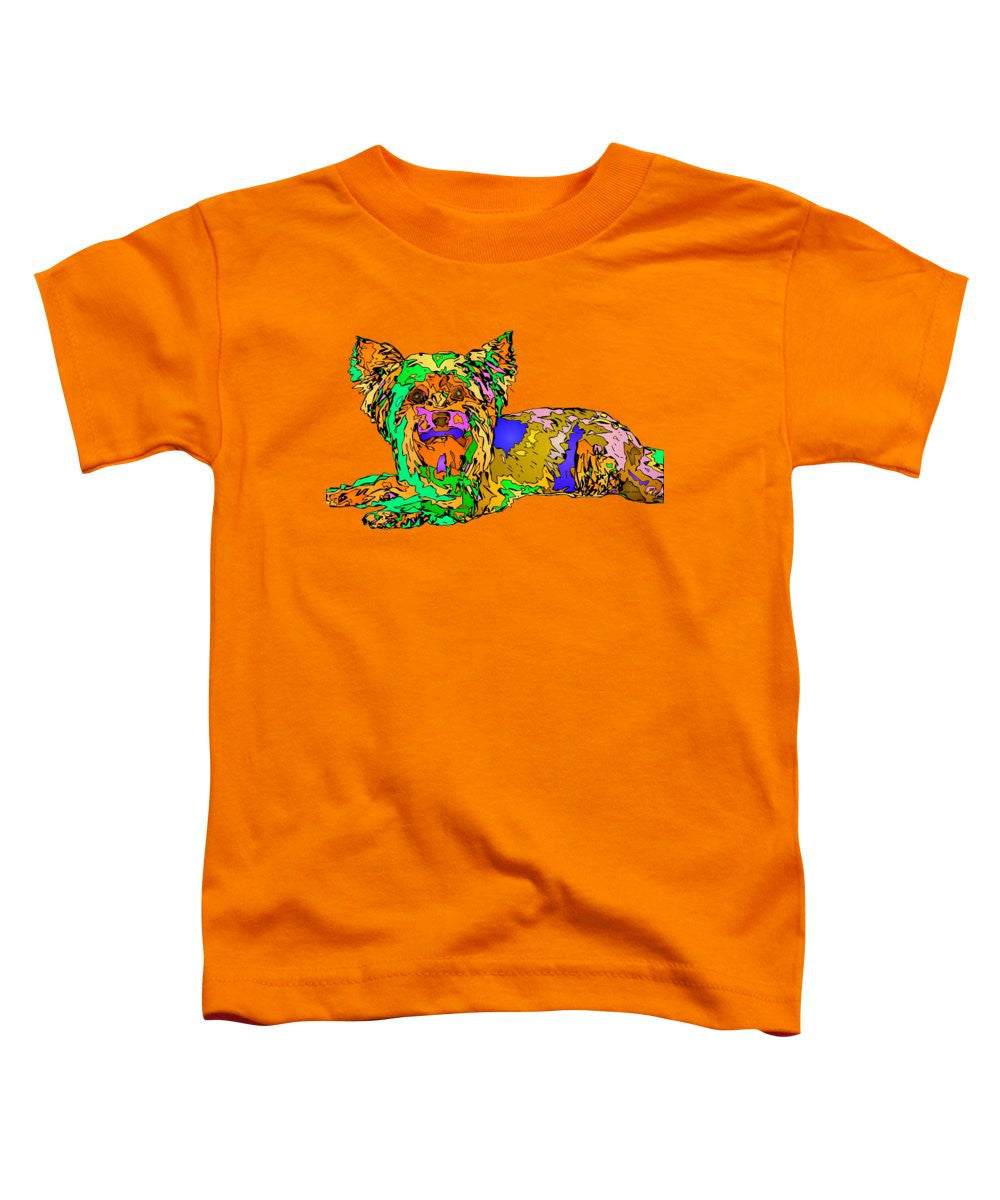 T-shirt pour tout-petits – Série Buddy. Pet