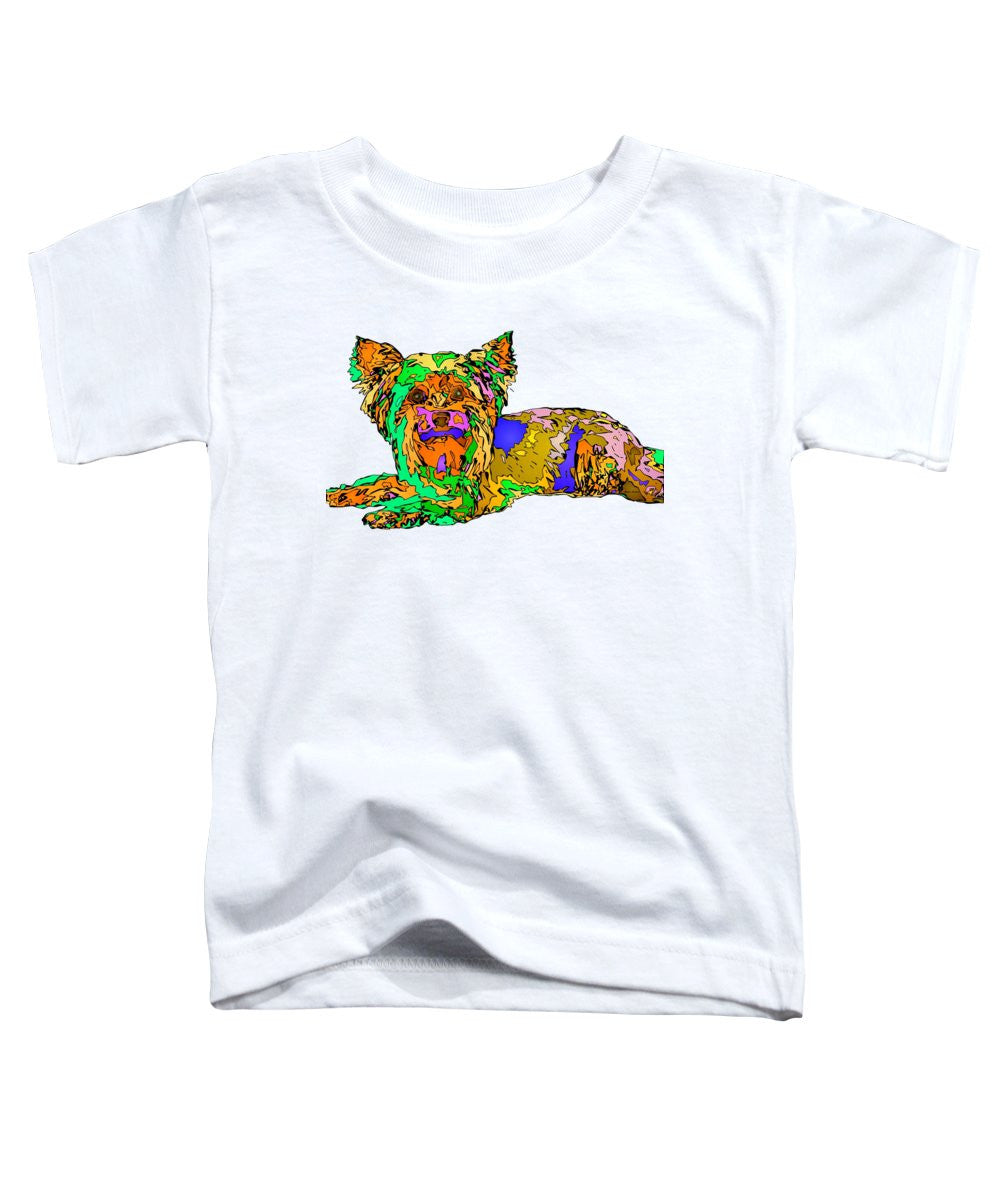 T-shirt pour tout-petits – Série Buddy. Pet