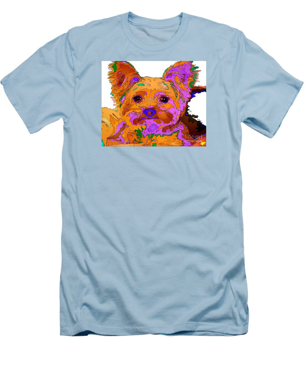 T-shirt pour homme (coupe ajustée) - Buddy The Baby. Série Pet