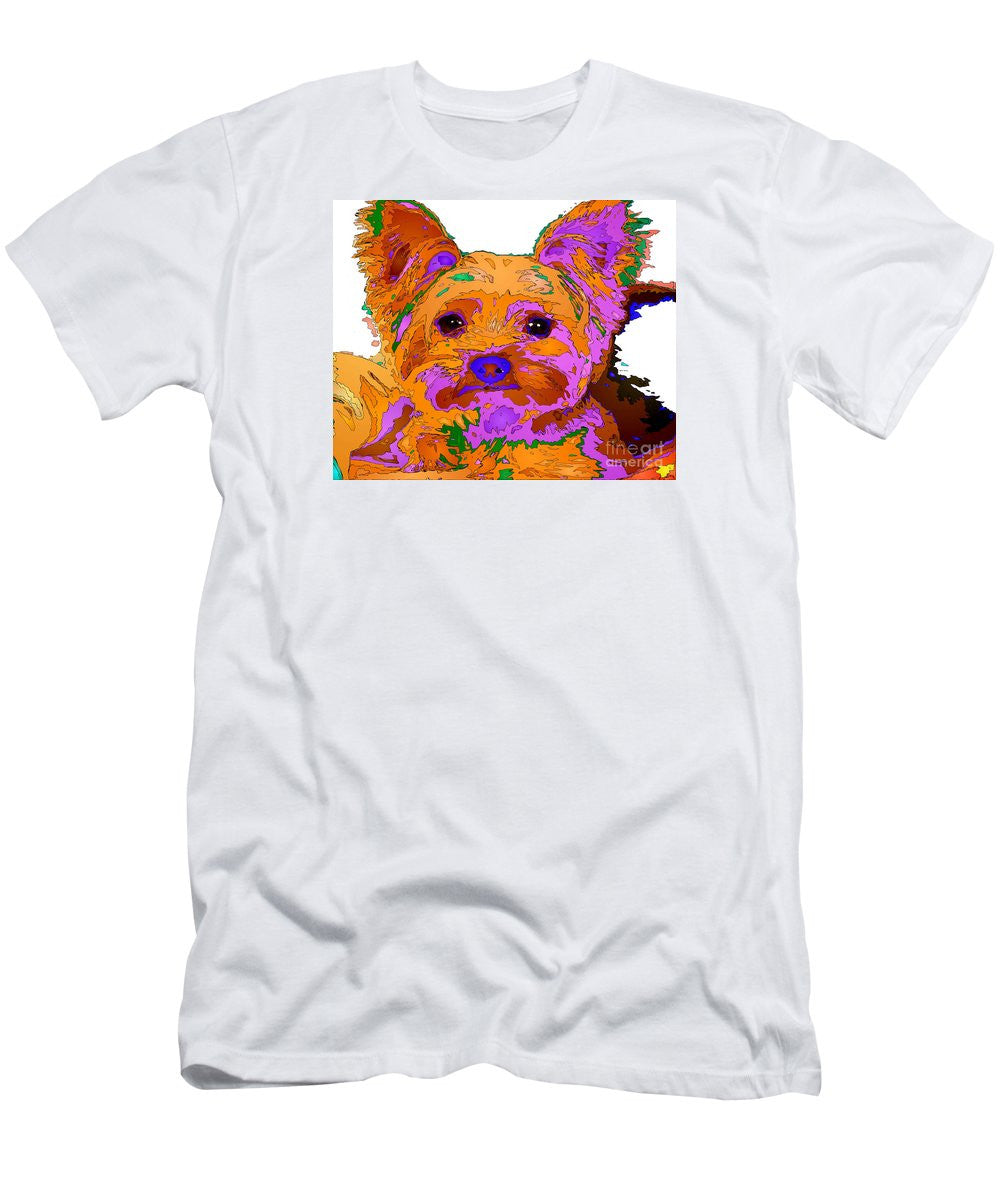 T-shirt pour homme (coupe ajustée) - Buddy The Baby. Série Pet