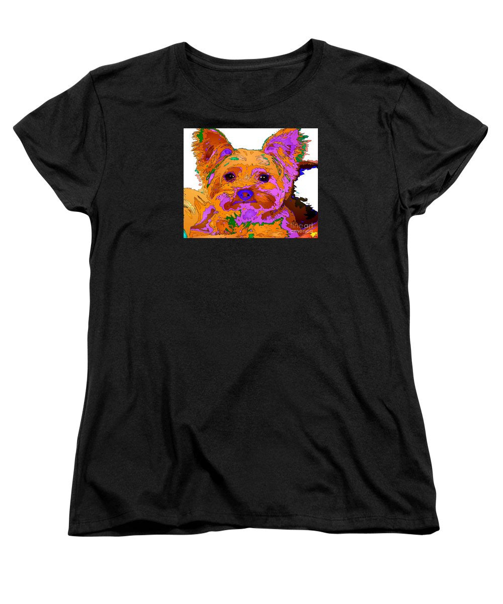 Women's T-Shirt (Standard Cut) - Buddy The Baby. Pet Series