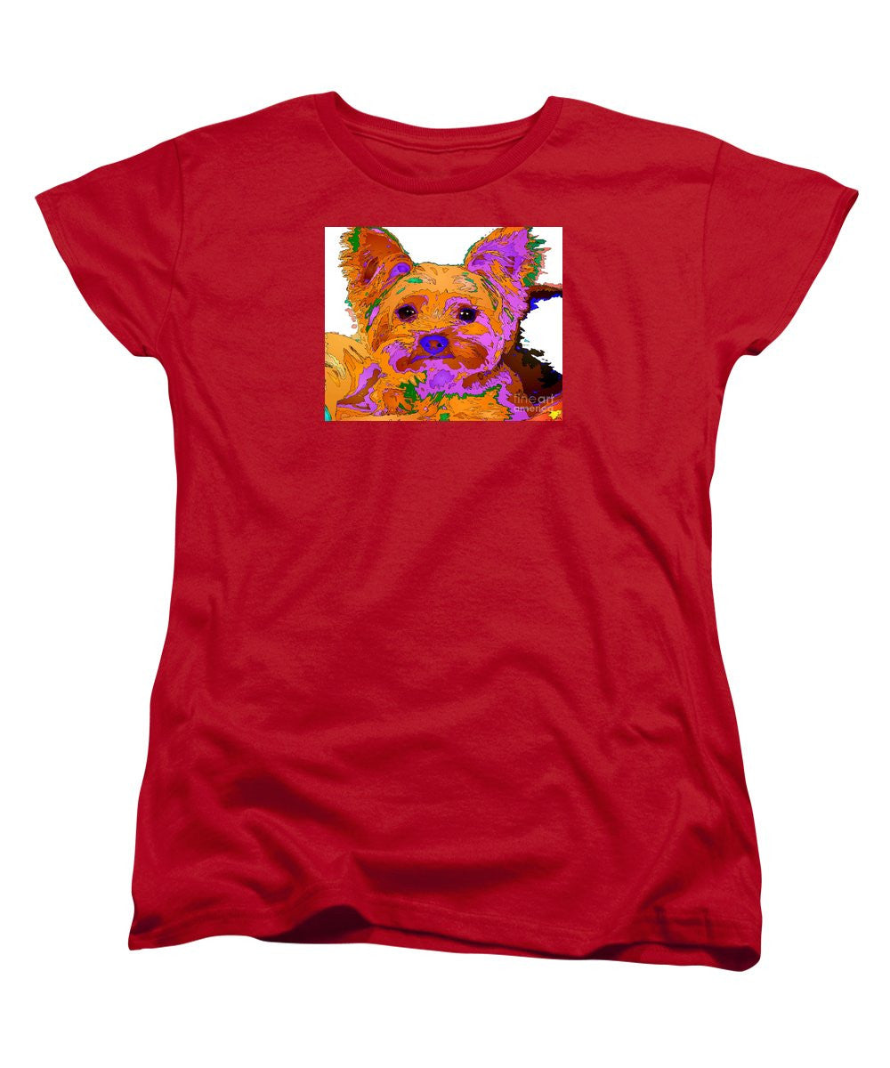 Women's T-Shirt (Standard Cut) - Buddy The Baby. Pet Series