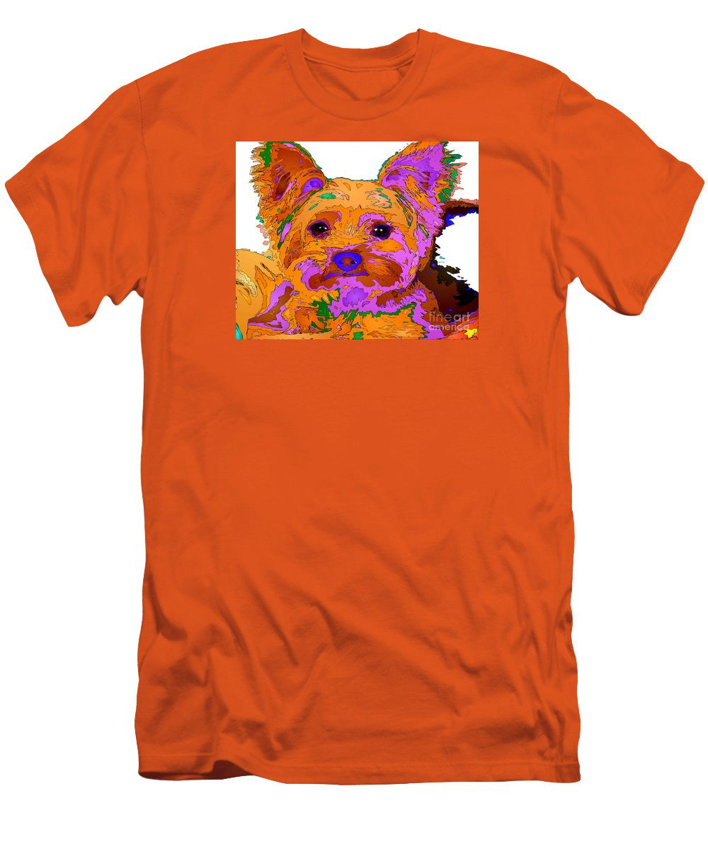 T-shirt pour homme (coupe ajustée) - Buddy The Baby. Série Pet