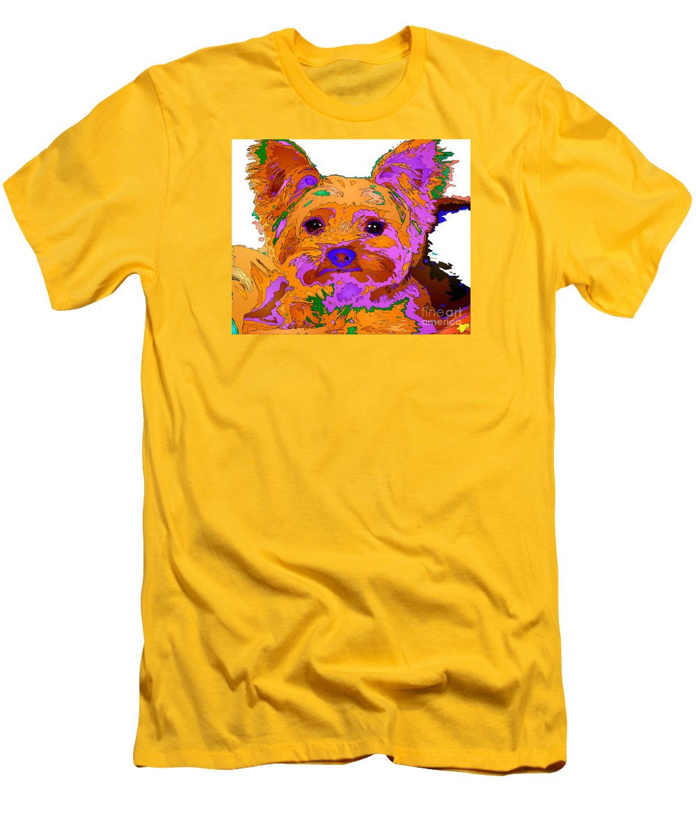 T-shirt pour homme (coupe ajustée) - Buddy The Baby. Série Pet