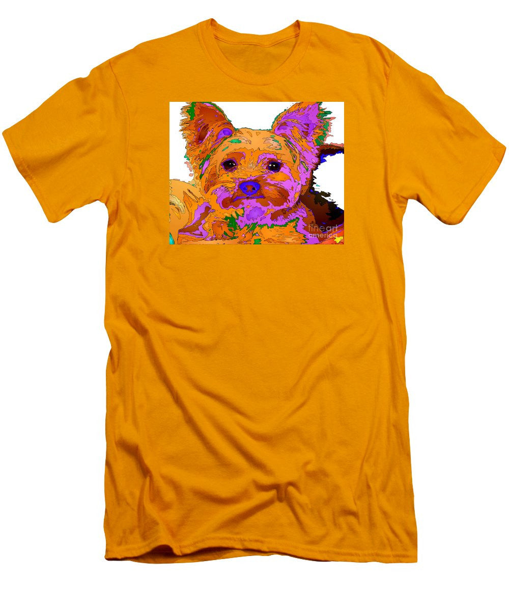 T-shirt pour homme (coupe ajustée) - Buddy The Baby. Série Pet