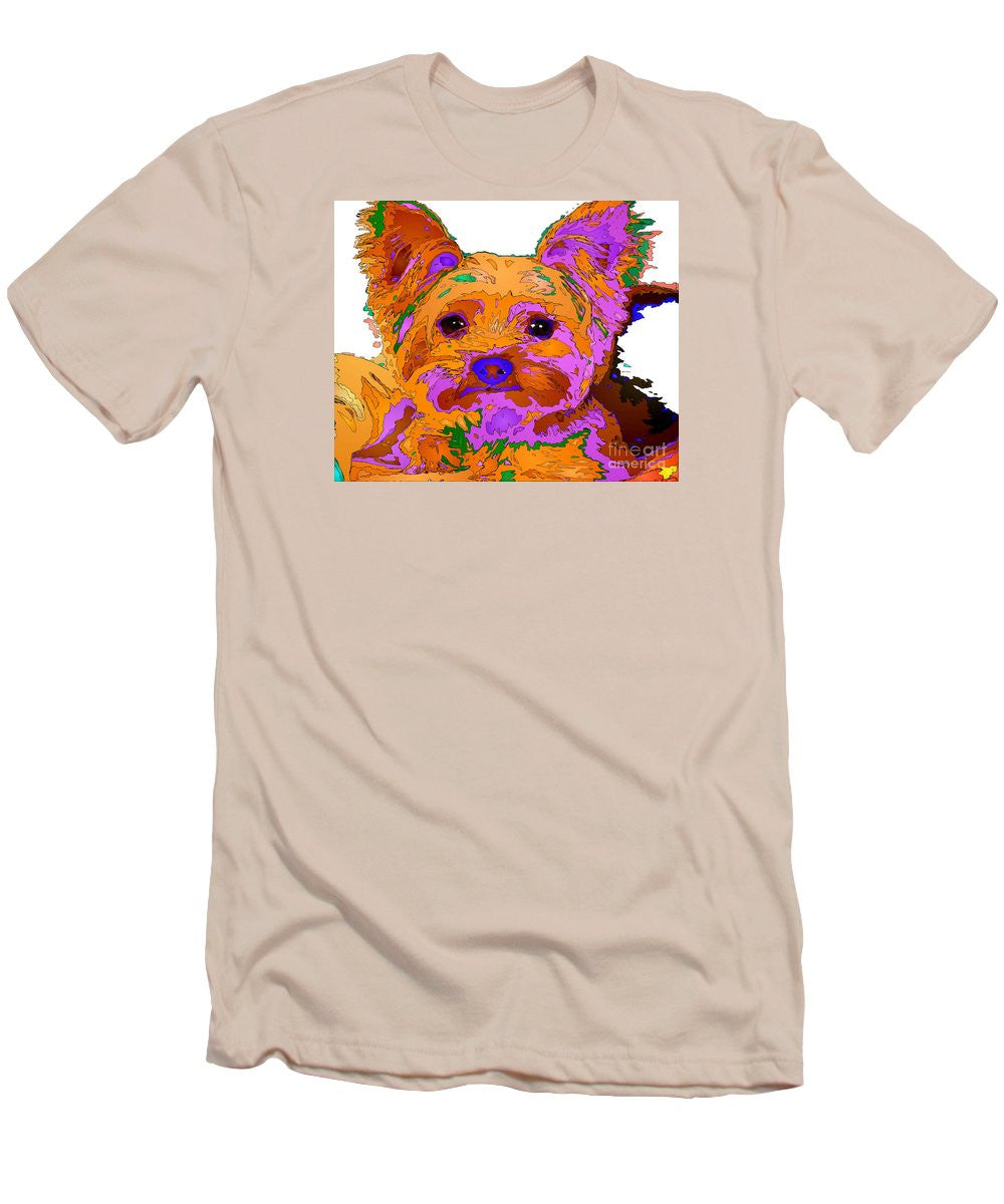 T-shirt pour homme (coupe ajustée) - Buddy The Baby. Série Pet