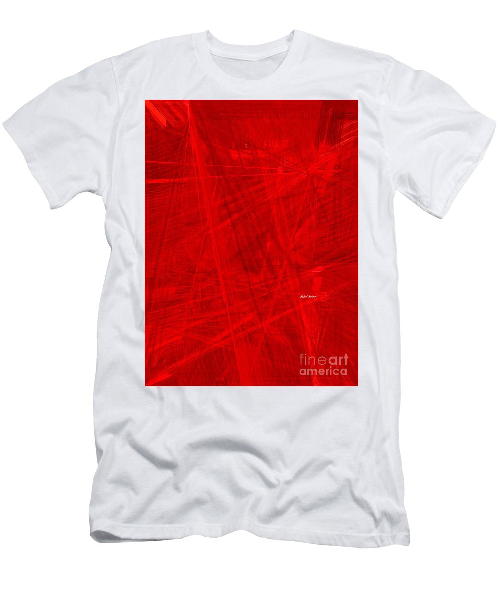 T-shirt pour homme (coupe ajustée) - Burst Of Red