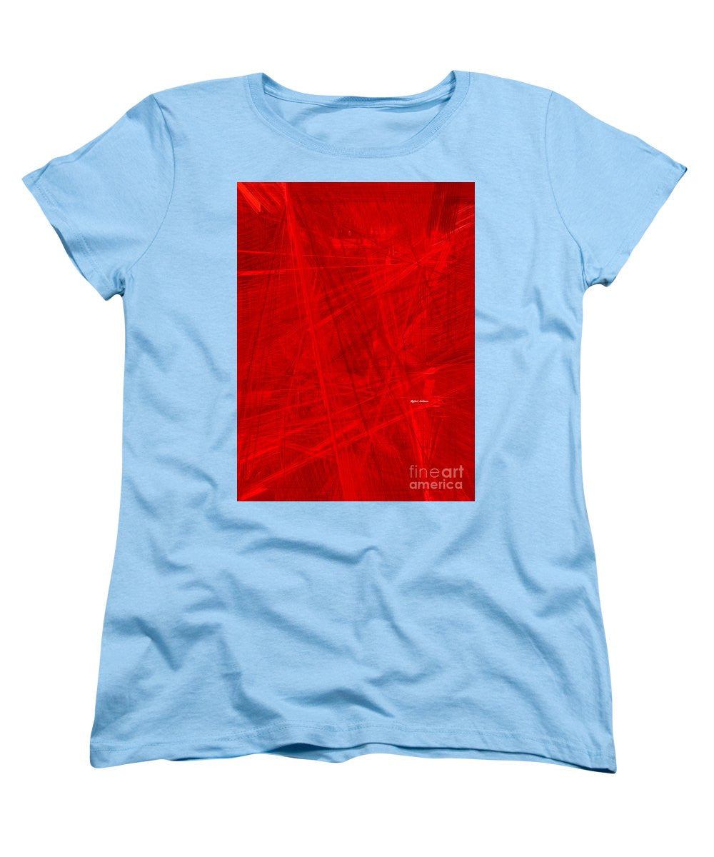 Women's T-Shirt (Standard Cut) - Burst Of Red