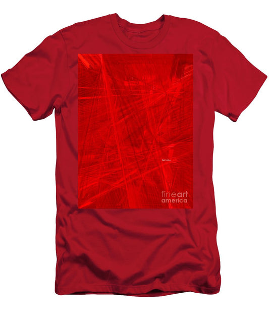 T-shirt pour homme (coupe ajustée) - Burst Of Red