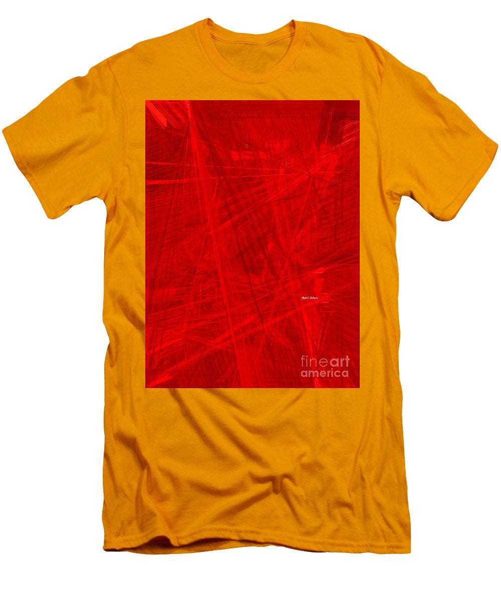 T-shirt pour homme (coupe ajustée) - Burst Of Red