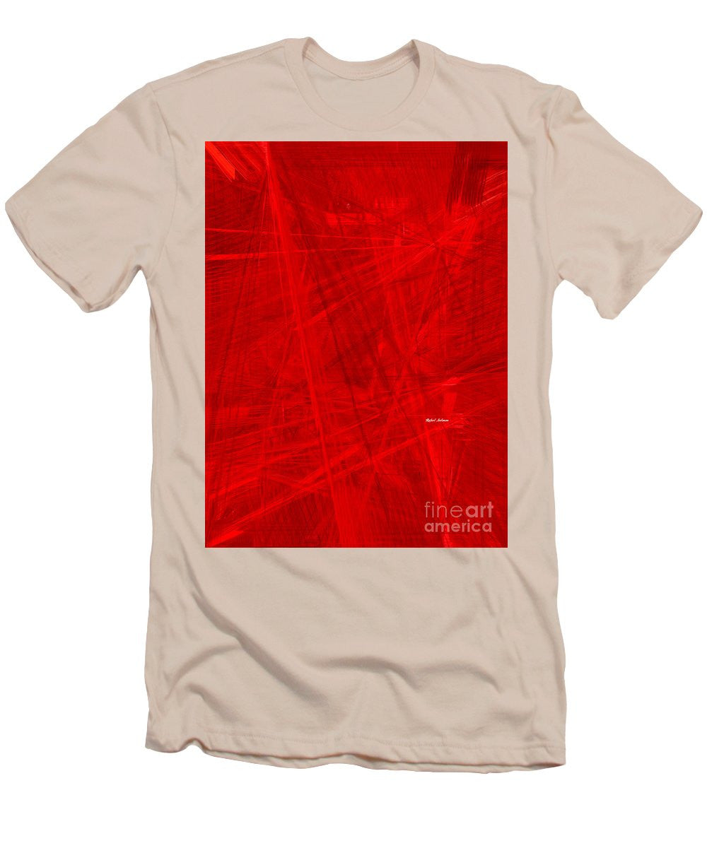 T-shirt pour homme (coupe ajustée) - Burst Of Red