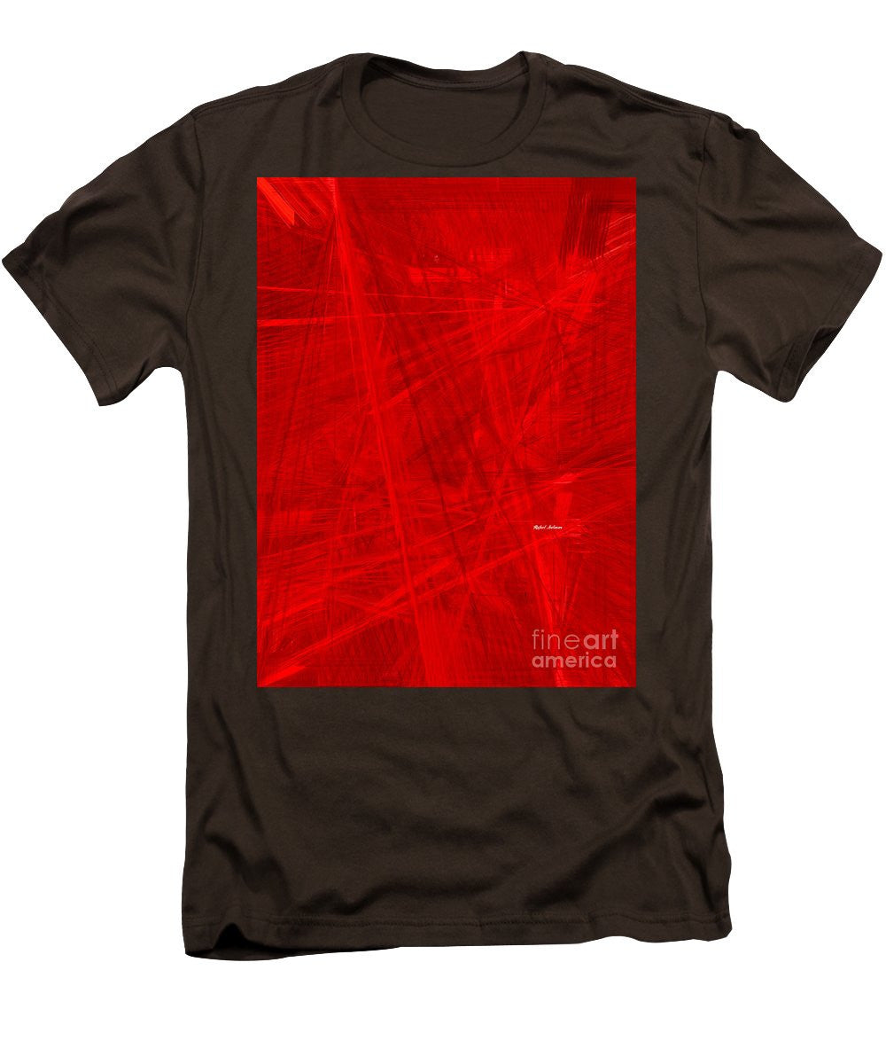 T-shirt pour homme (coupe ajustée) - Burst Of Red