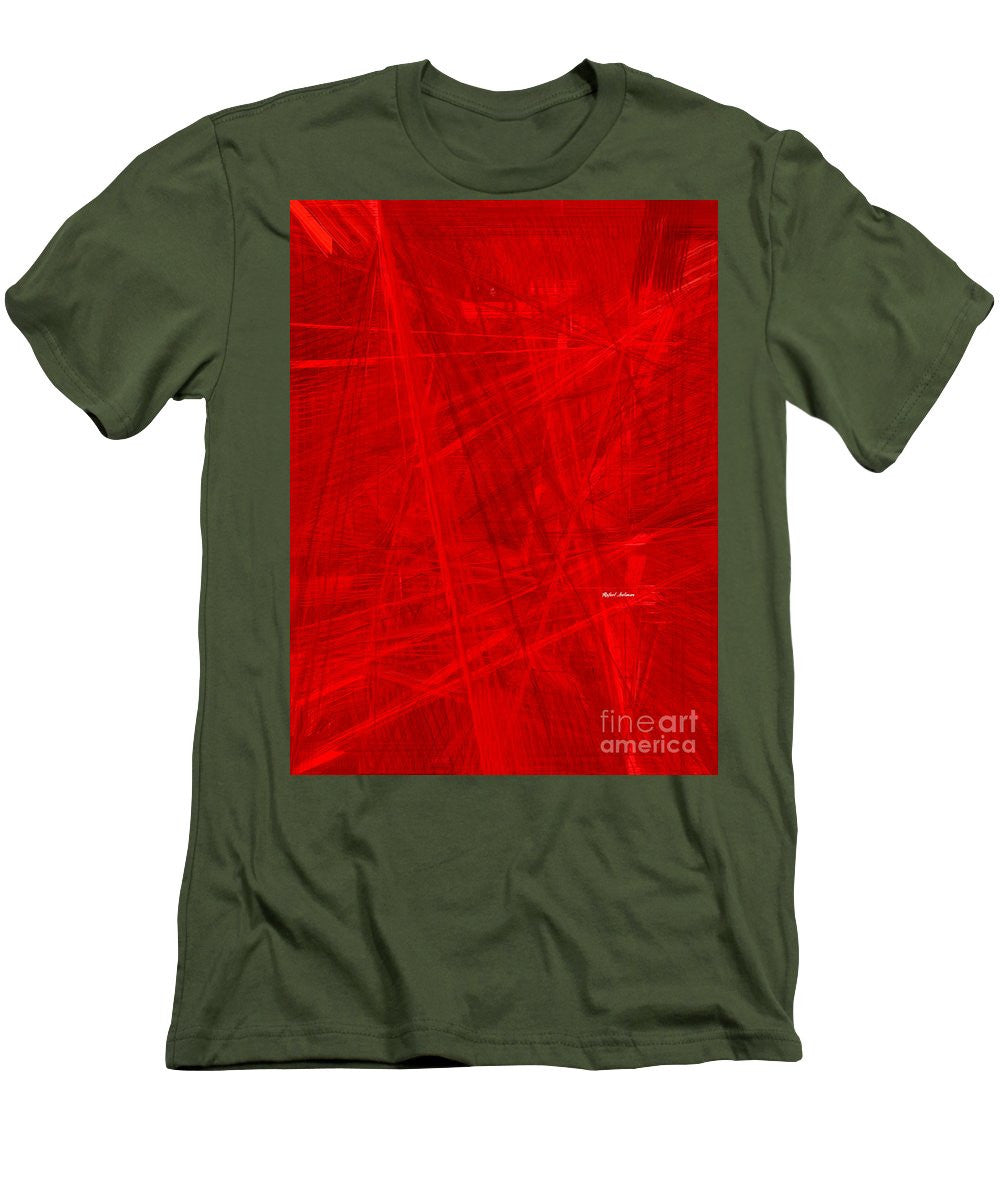 T-shirt pour homme (coupe ajustée) - Burst Of Red