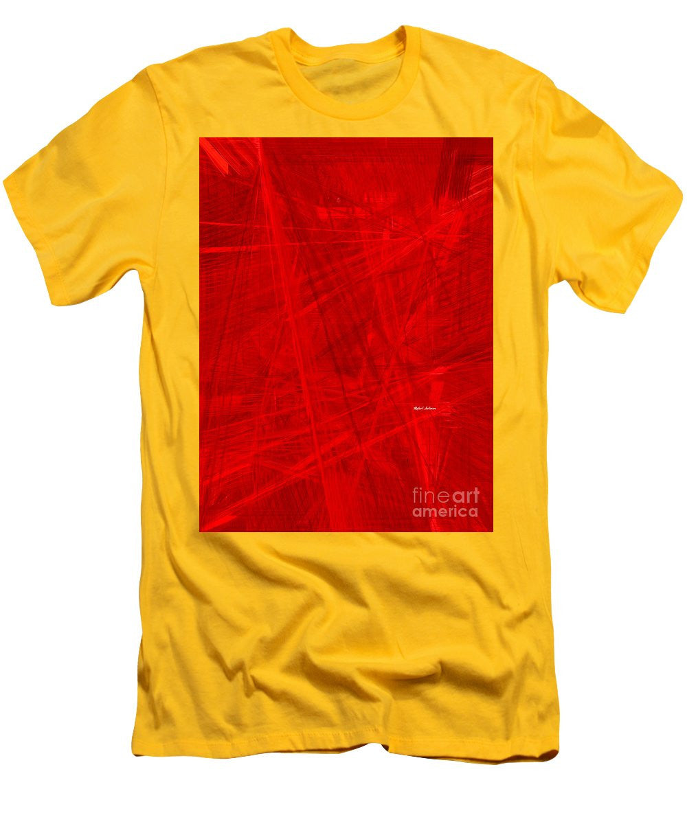 T-shirt pour homme (coupe ajustée) - Burst Of Red