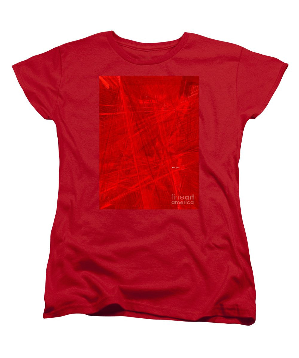 Women's T-Shirt (Standard Cut) - Burst Of Red