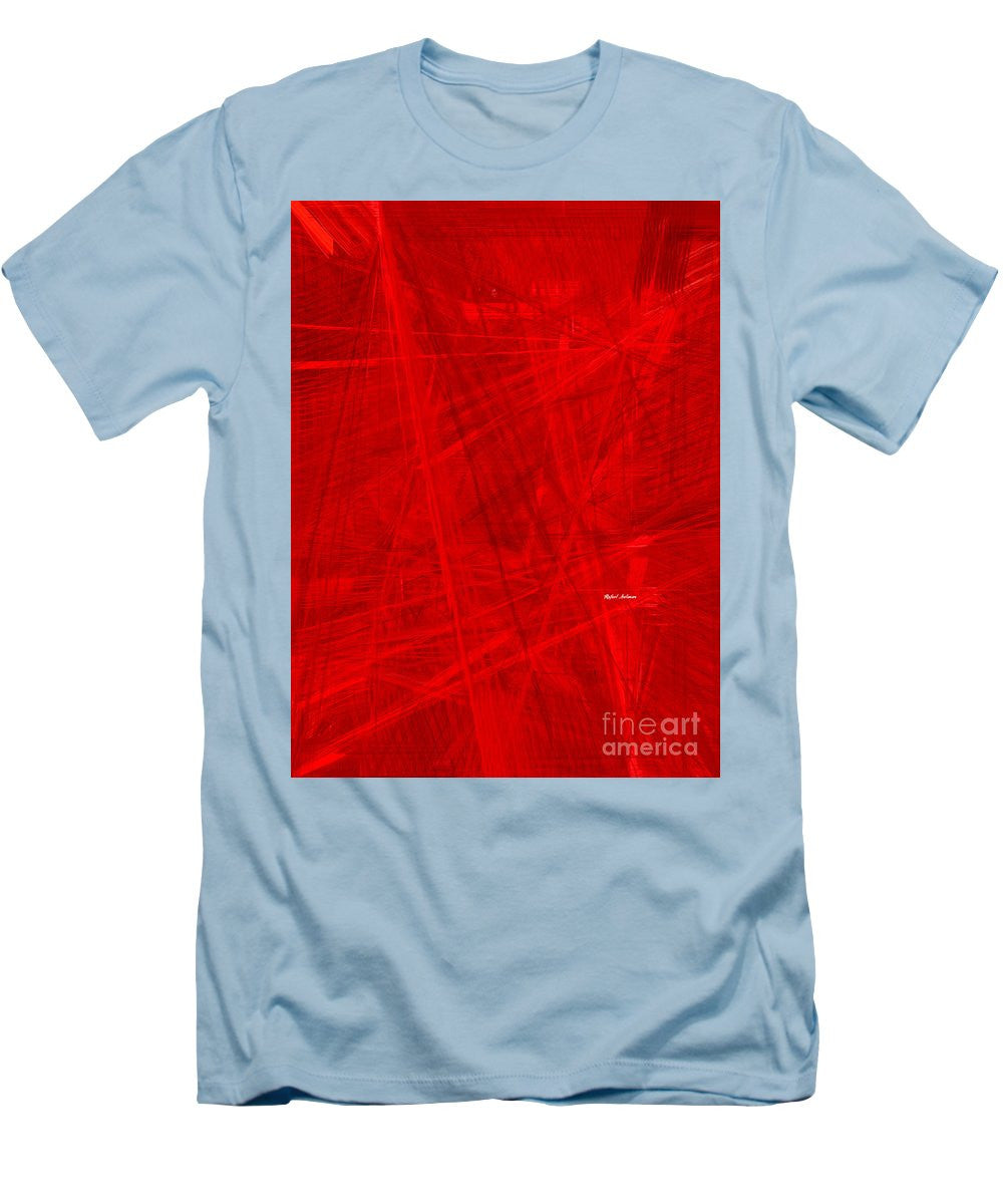 T-shirt pour homme (coupe ajustée) - Burst Of Red