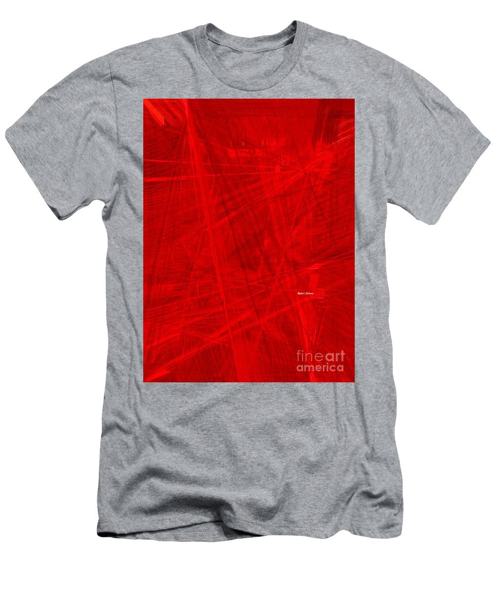 T-shirt pour homme (coupe ajustée) - Burst Of Red