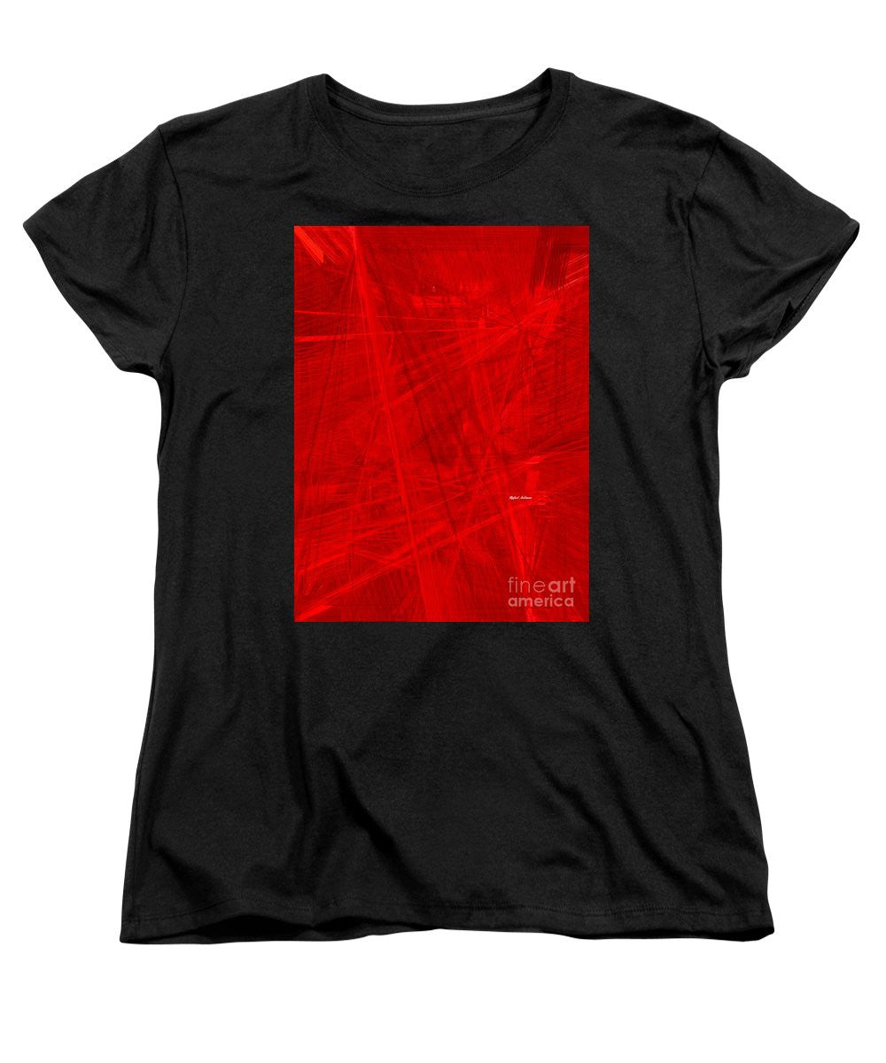 Women's T-Shirt (Standard Cut) - Burst Of Red