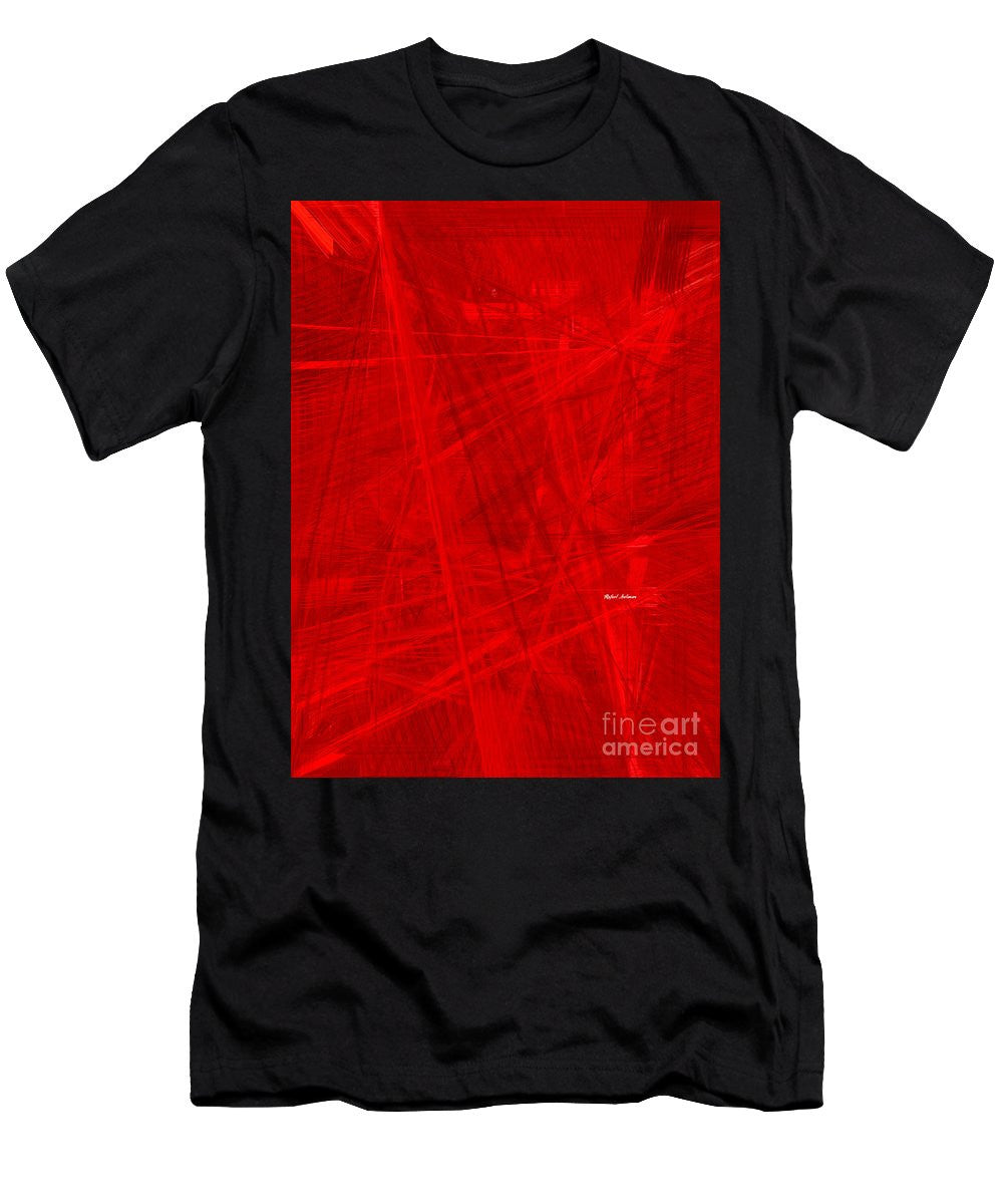 T-shirt pour homme (coupe ajustée) - Burst Of Red