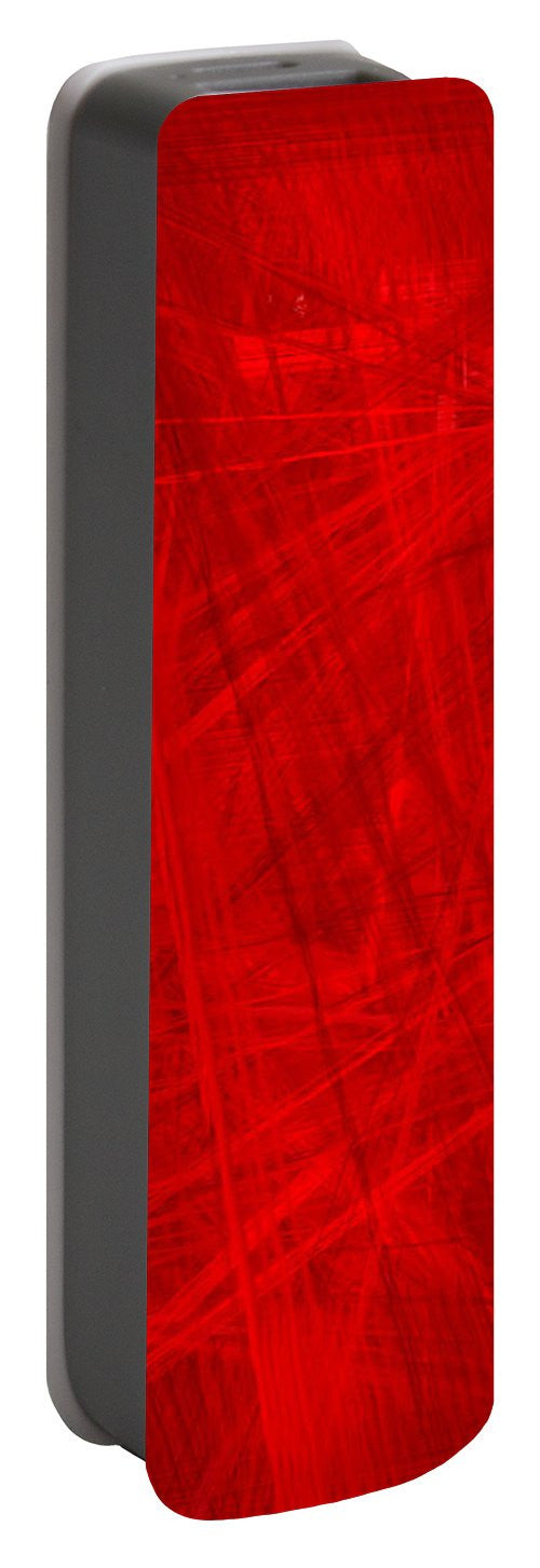 Portable Battery Charger - Burst Of Red
