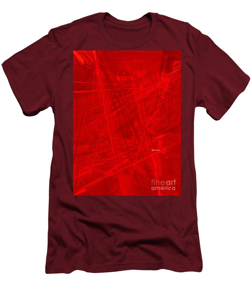 T-shirt pour homme (coupe ajustée) - Burst Of Red