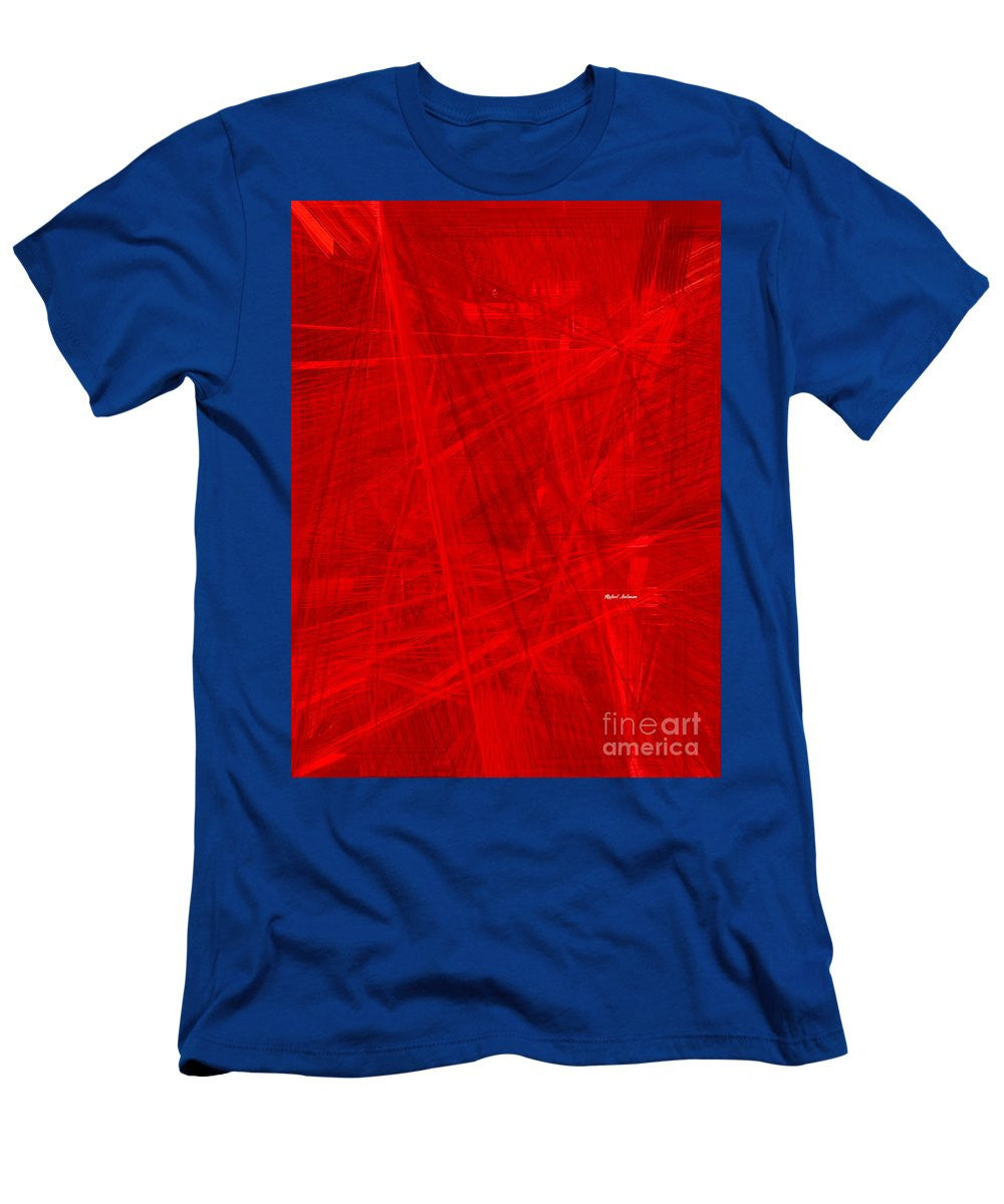 T-shirt pour homme (coupe ajustée) - Burst Of Red